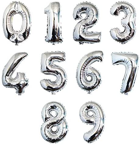 Balloons with numbers for Celebrations